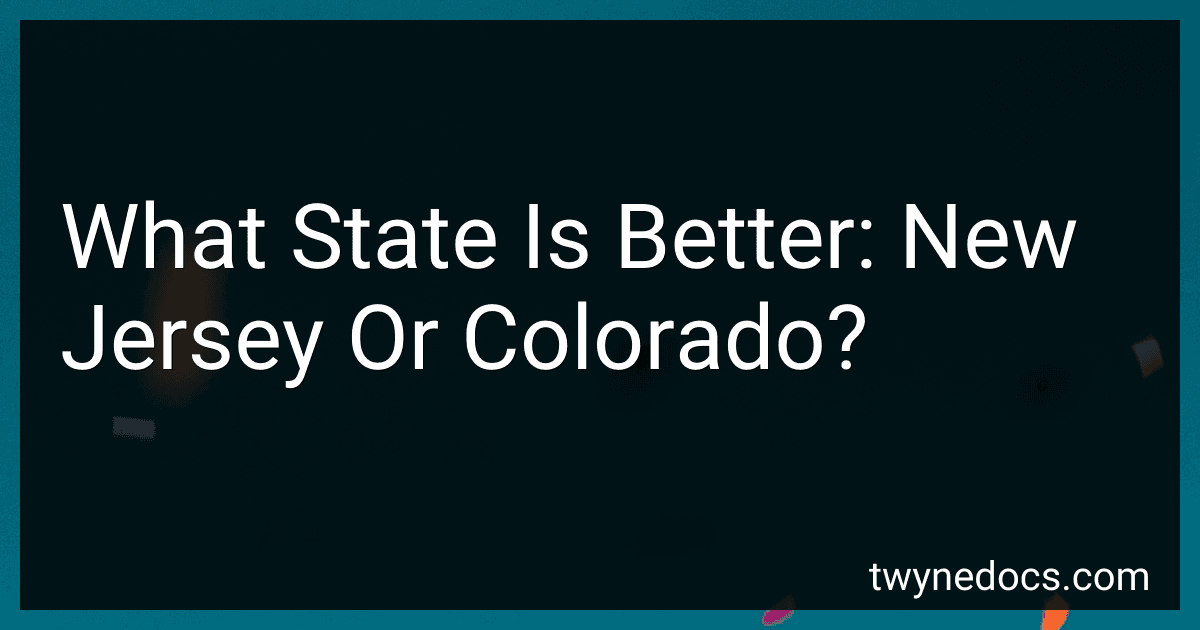 What State Is Better: New Jersey Or Colorado? image