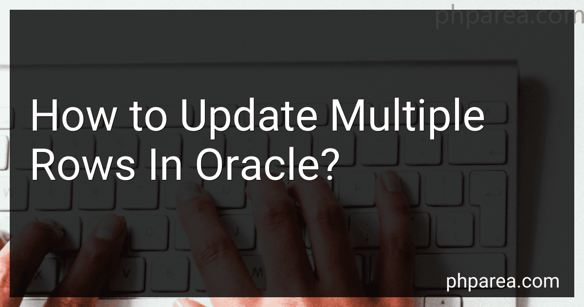 How to Update Multiple Rows In Oracle? image