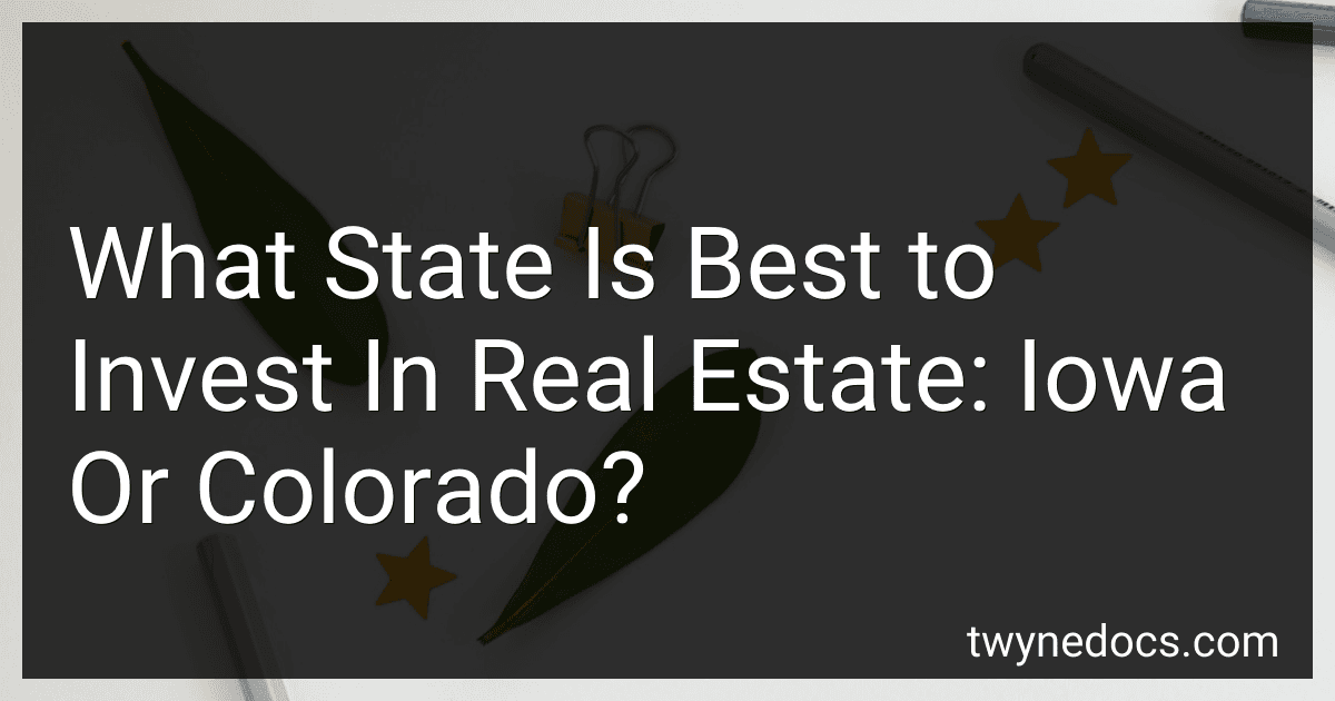 What State Is Best to Invest In Real Estate: Iowa Or Colorado? image