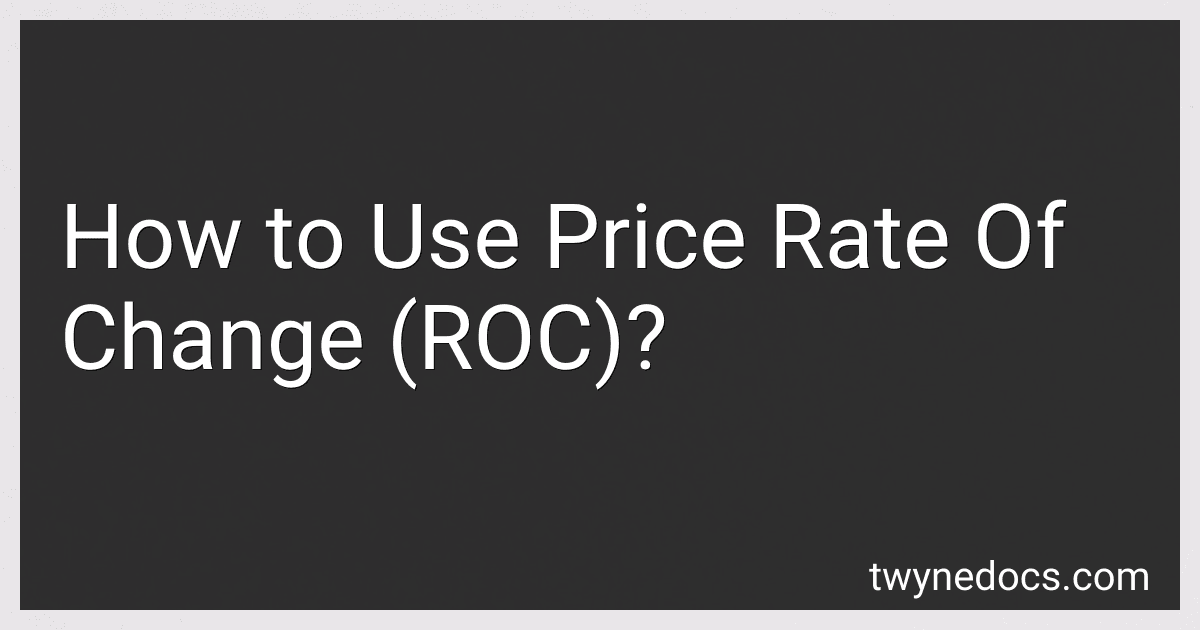 How to Use Price Rate Of Change (ROC)? image