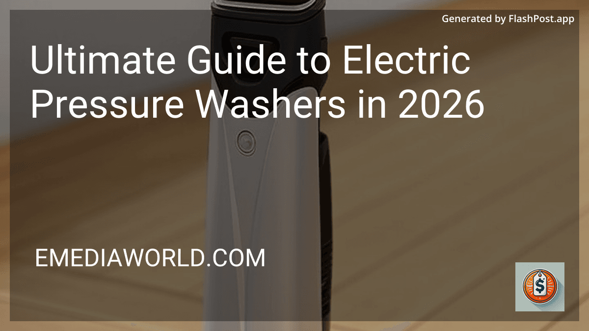 Ultimate Guide to Electric Pressure Washers in 2026 preview