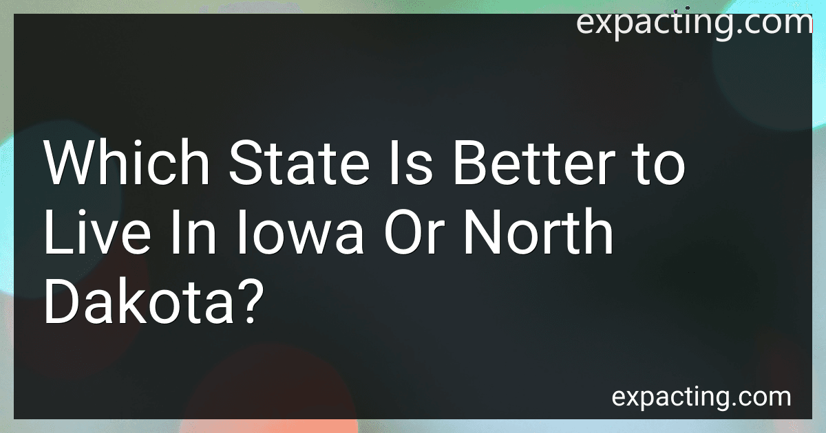 Which State Is Better to Live In Iowa Or North Dakota? preview