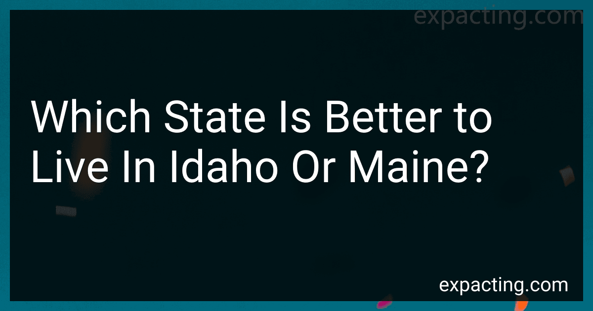 Which State Is Better to Live In Idaho Or Maine? preview