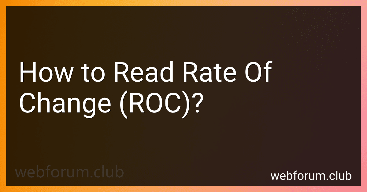 How to Read Rate Of Change (ROC)? image