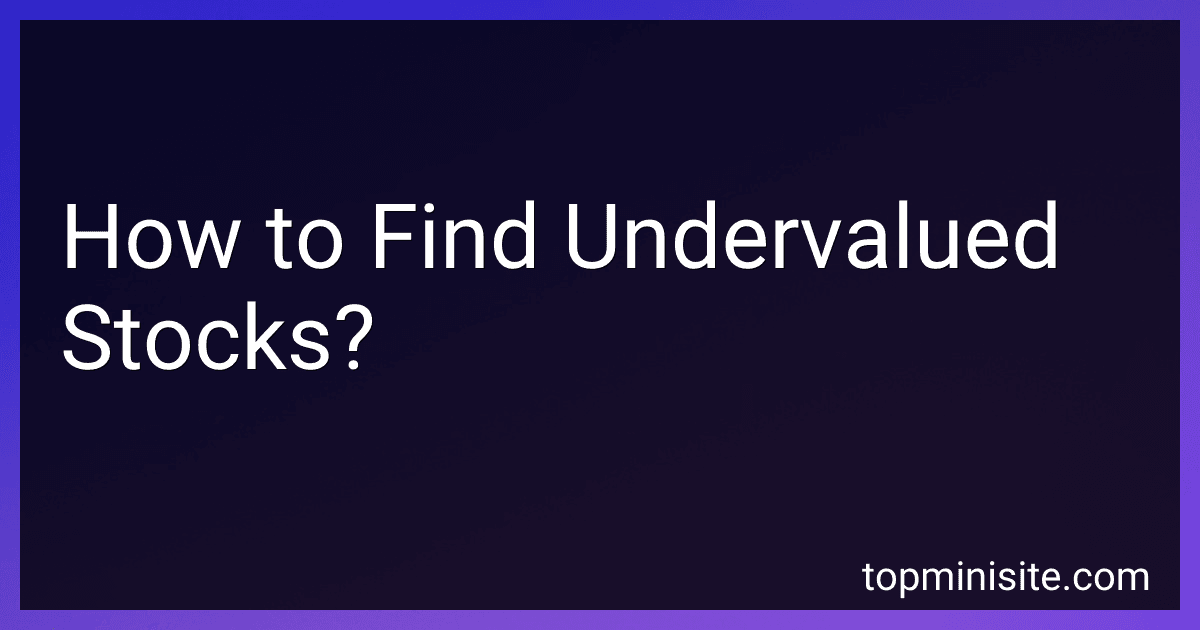 How to Find Undervalued Stocks? image