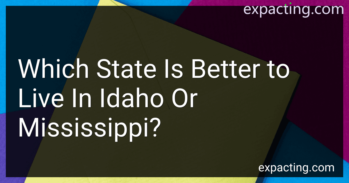 Which State Is Better to Live In Idaho Or Mississippi? preview