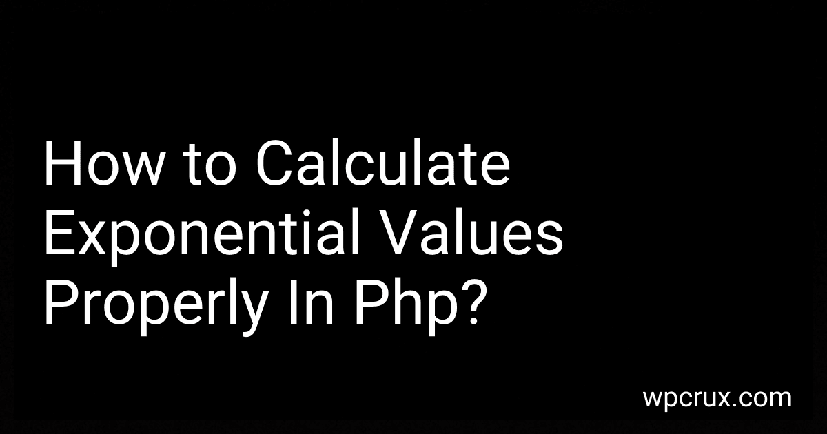 How to Calculate Exponential Values Properly In Php? image