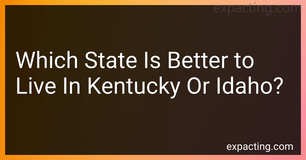 Which State Is Better to Live In Kentucky Or Idaho? image
