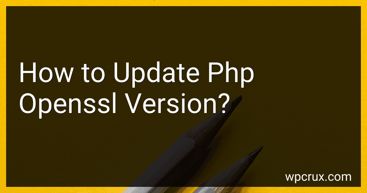 How to Update Php Openssl Version? image