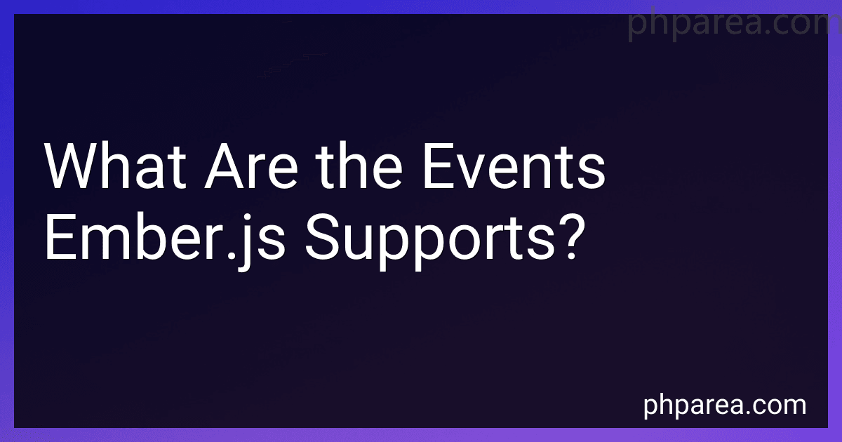 What Are the Events Ember.js Supports? image