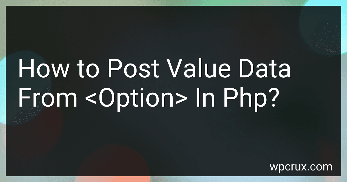 How to Post Value Data From <Option> In Php? image