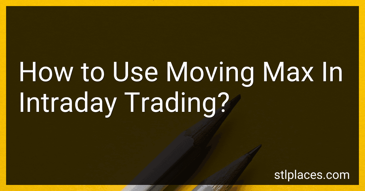 How to Use Moving Max In Intraday Trading? preview