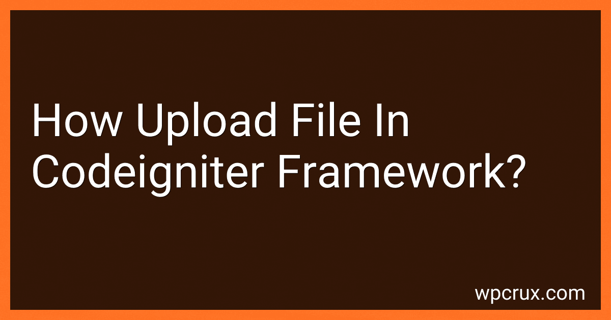 How Upload File In Codeigniter Framework? image