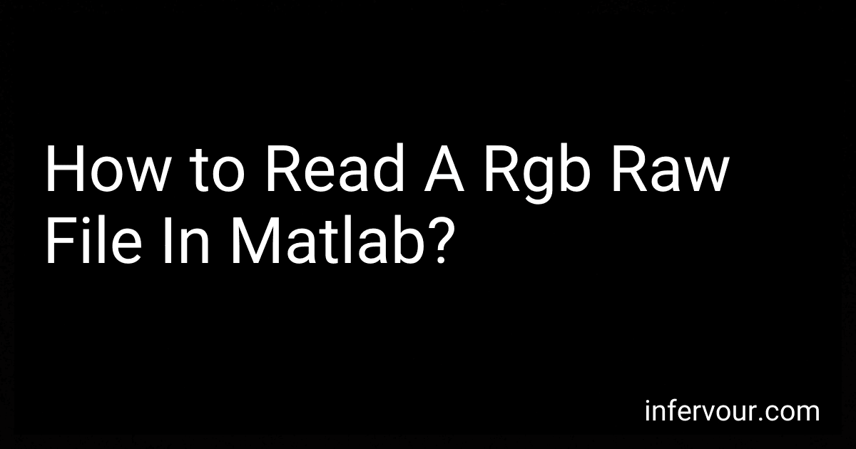 How to Read A Rgb Raw File In Matlab? image