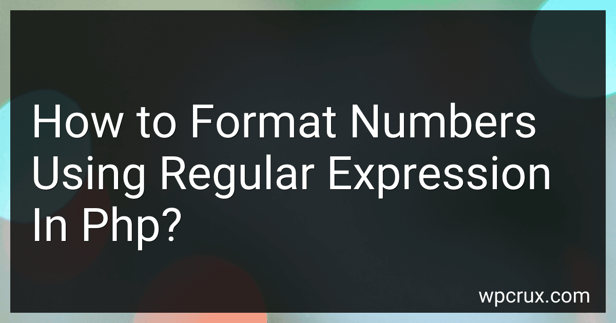 How to Format Numbers Using Regular Expression In Php? image