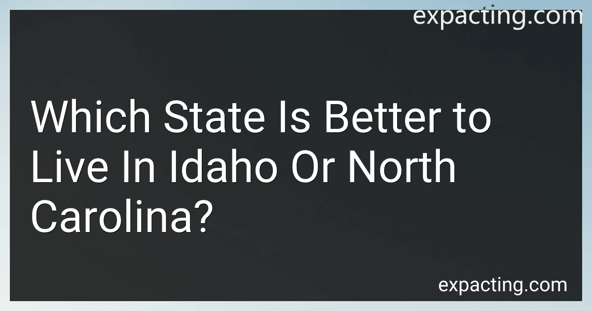 Which State Is Better to Live In Idaho Or North Carolina? preview