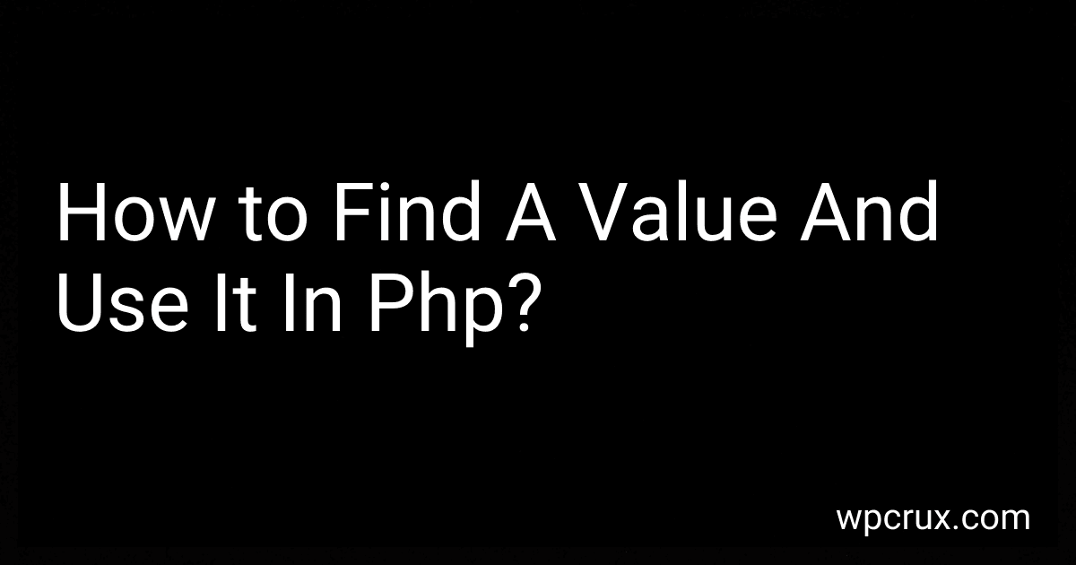 How to Find A Value And Use It In Php? image