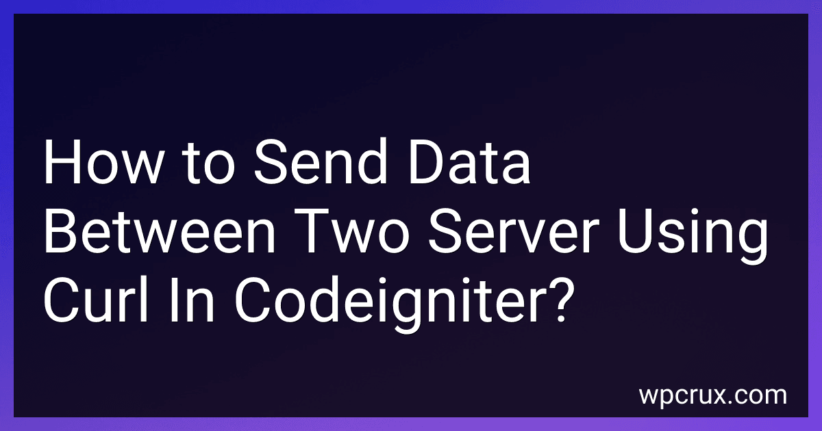 How to Send Data Between Two Server Using Curl In Codeigniter? image