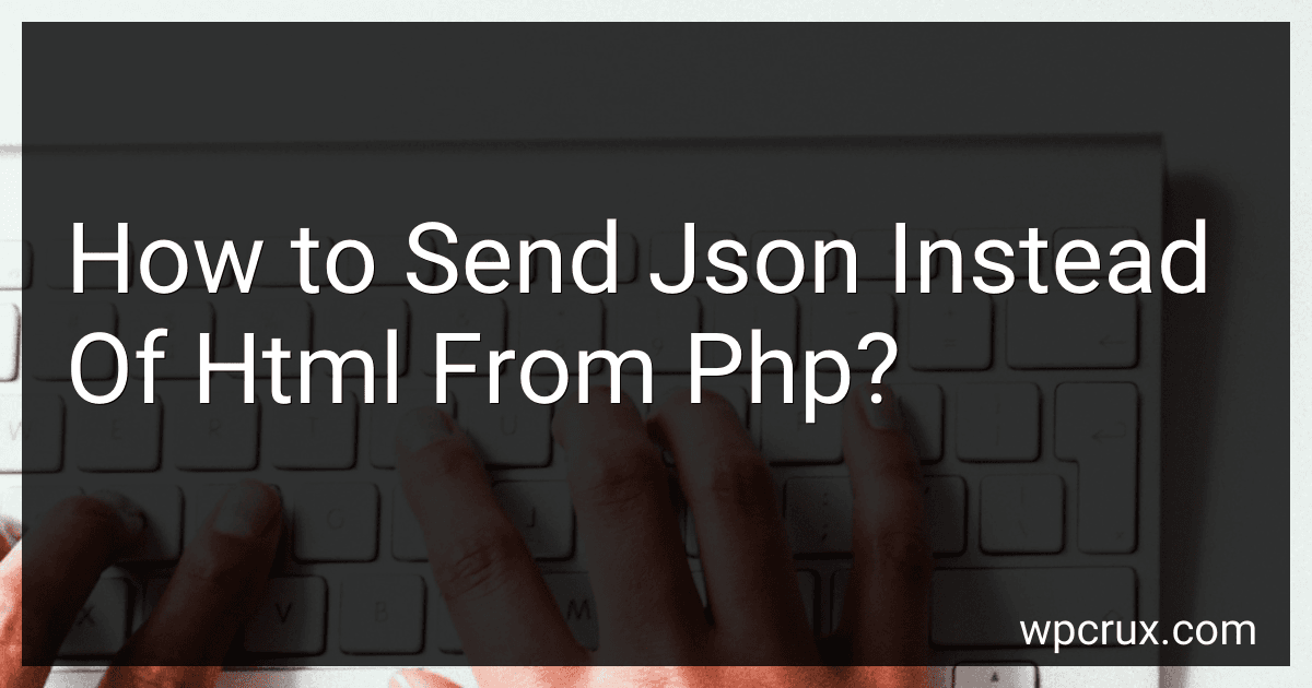 How to Send Json Instead Of Html From Php? image