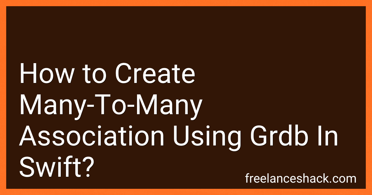 How to Create Many-To-Many Association Using Grdb In Swift? image