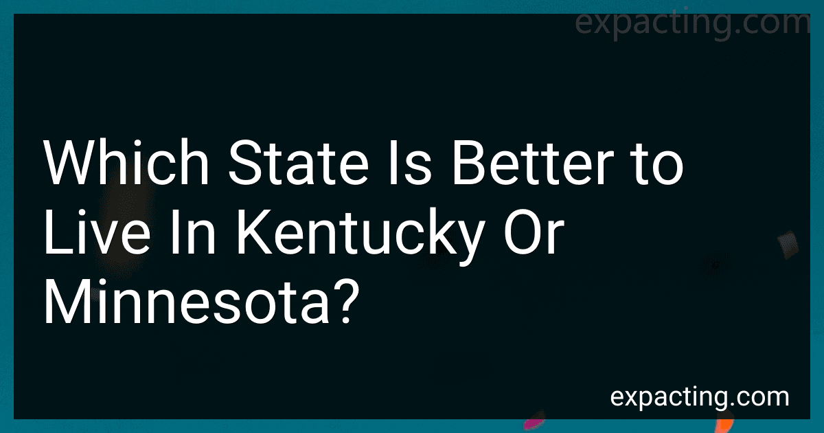 Which State Is Better to Live In Kentucky Or Minnesota? preview