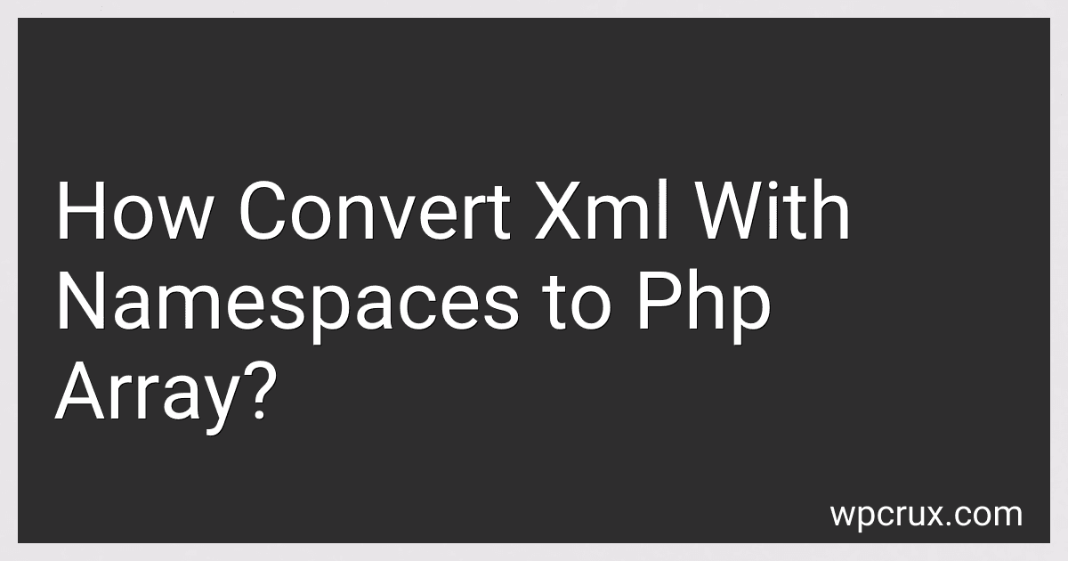How Convert Xml With Namespaces to Php Array? image
