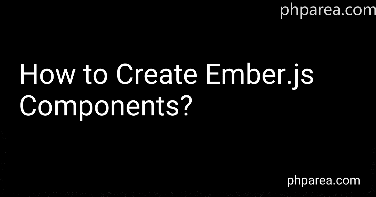 How to Create Ember.js Components? image