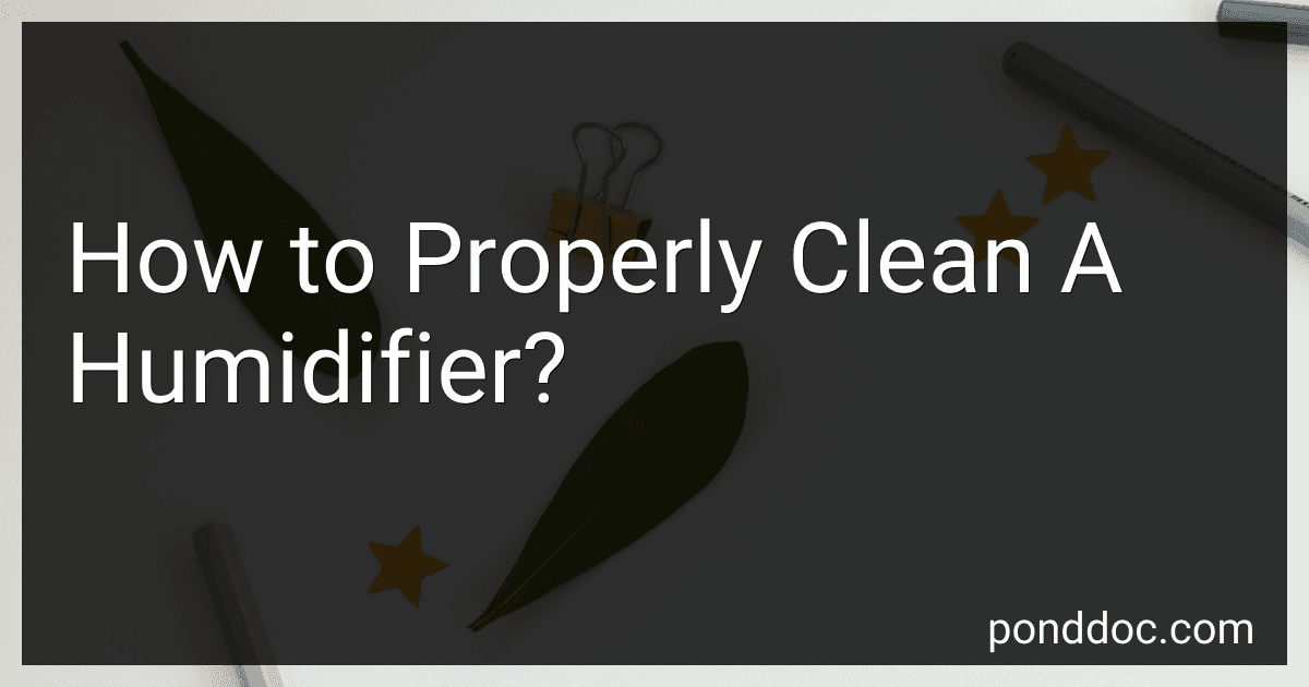 How to Properly Clean A Humidifier? image