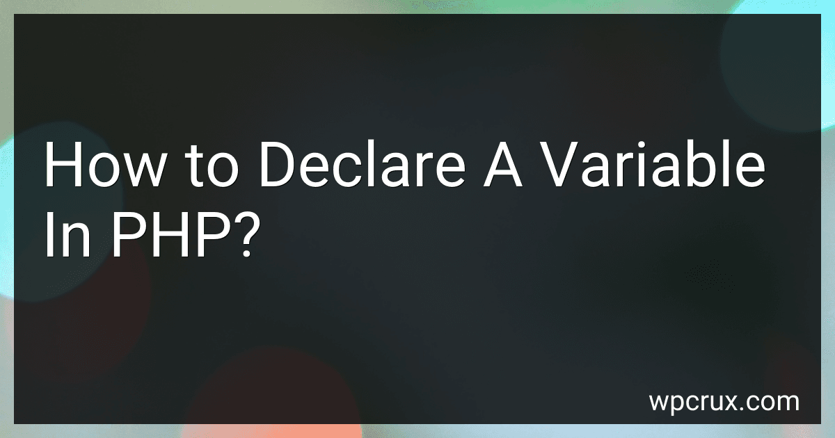 How to Declare A Variable In PHP? image