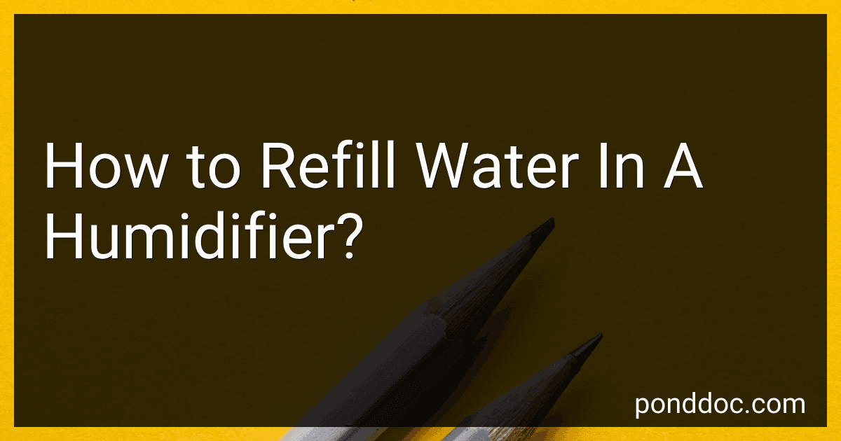 How to Refill Water In A Humidifier? image