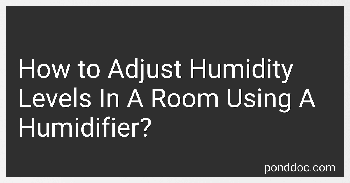 How to Adjust Humidity Levels In A Room Using A Humidifier? image