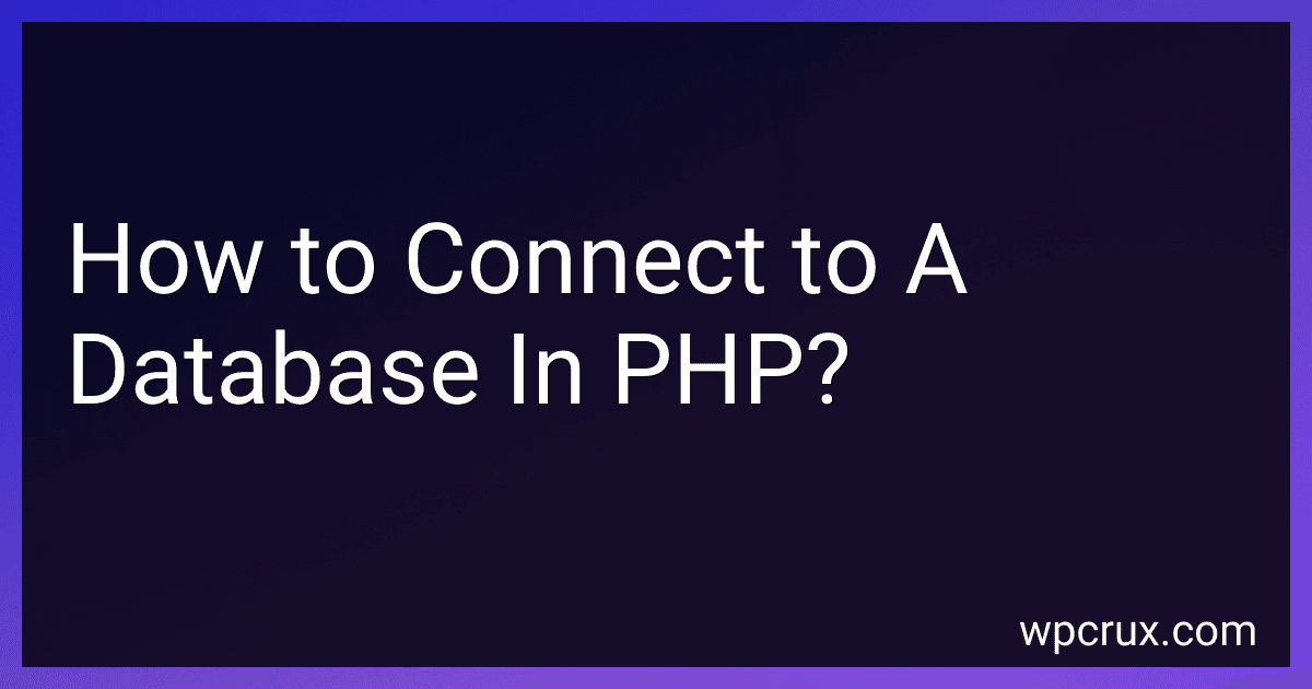 How to Connect to A Database In PHP? image