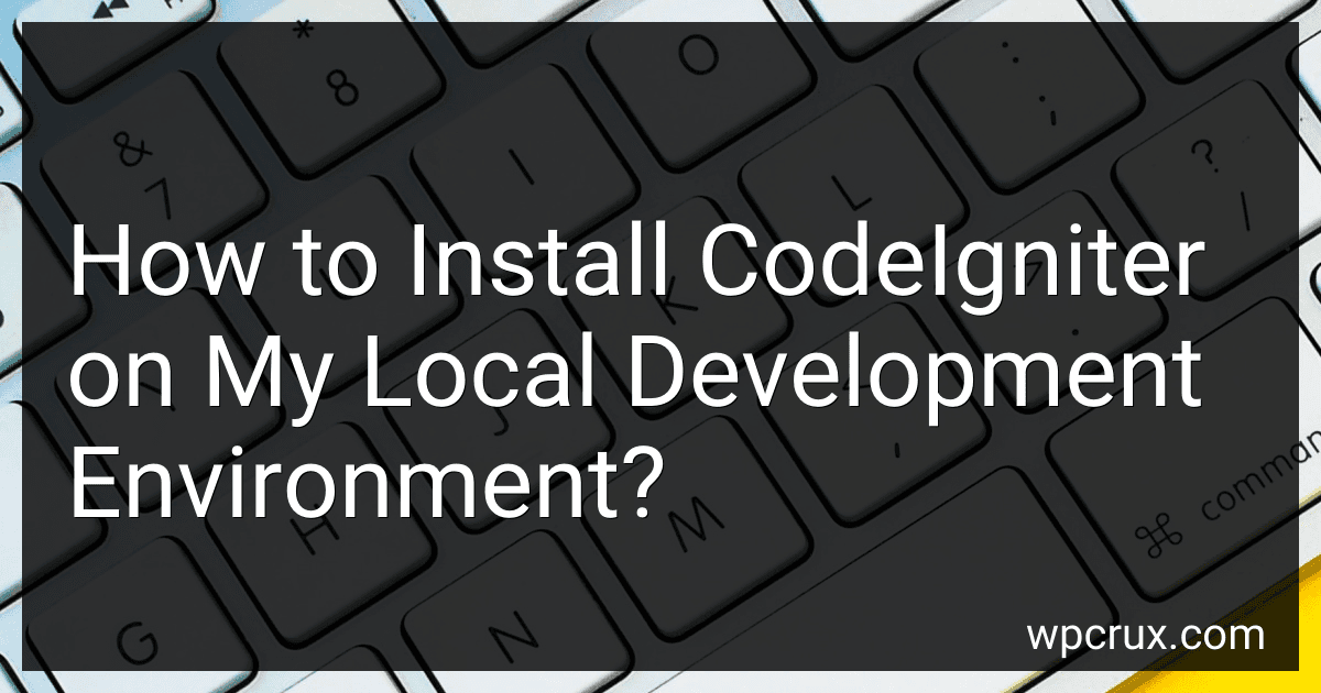 How to Install CodeIgniter on My Local Development Environment? image