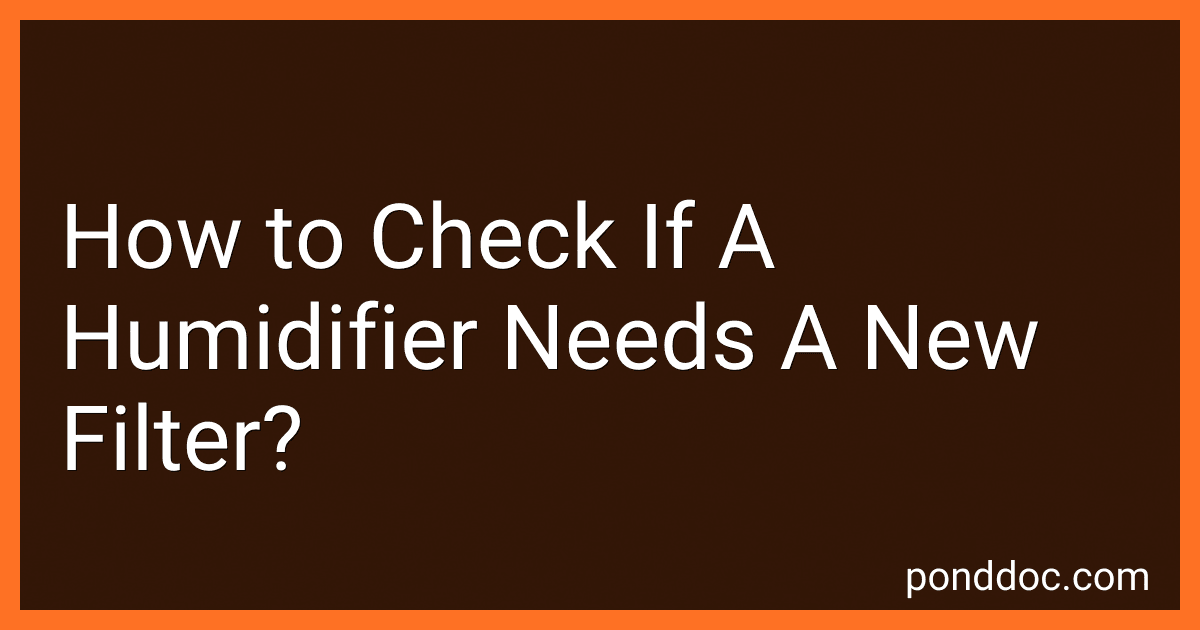 How to Check If A Humidifier Needs A New Filter? image