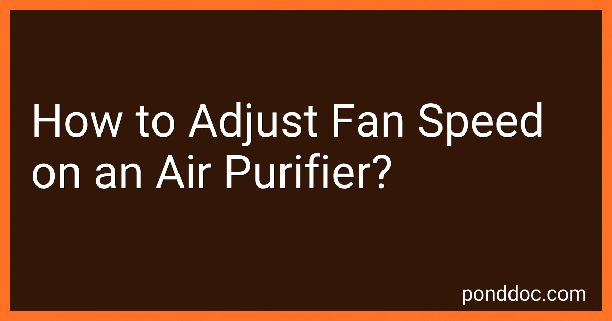 How to Adjust Fan Speed on an Air Purifier? image
