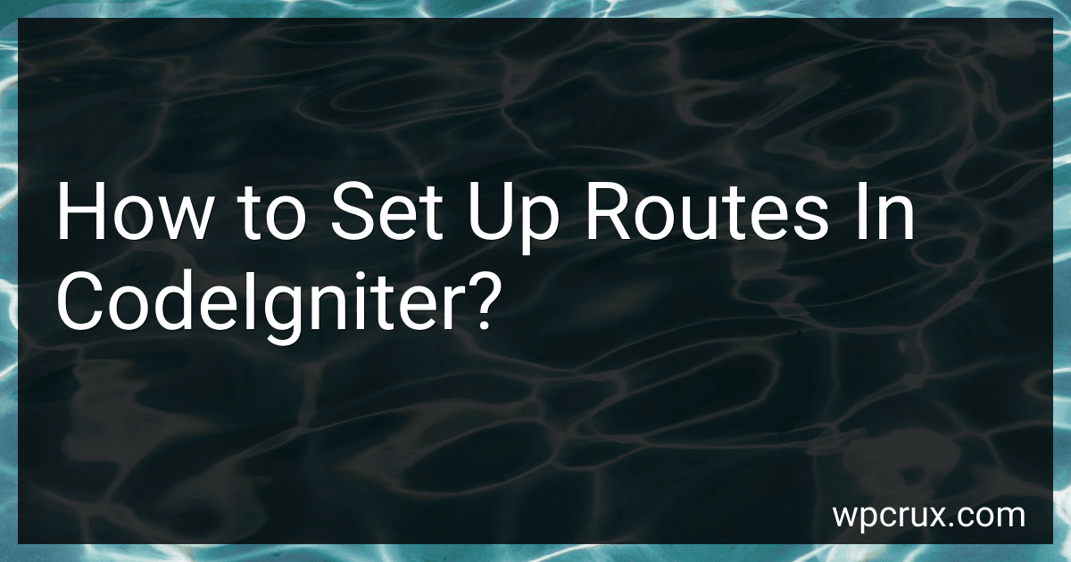 How to Set Up Routes In CodeIgniter? image