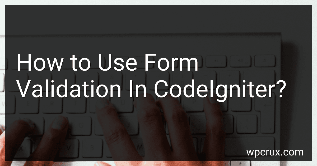 How to Use Form Validation In CodeIgniter? image