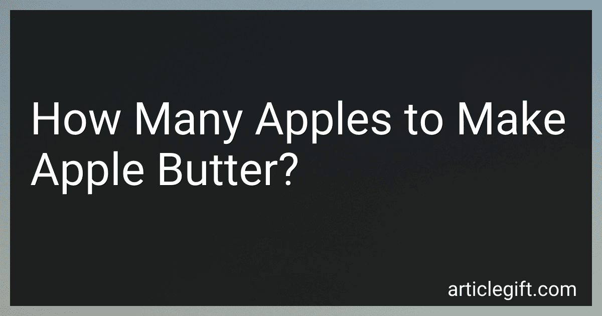 How Many Apples to Make Apple Butter? preview