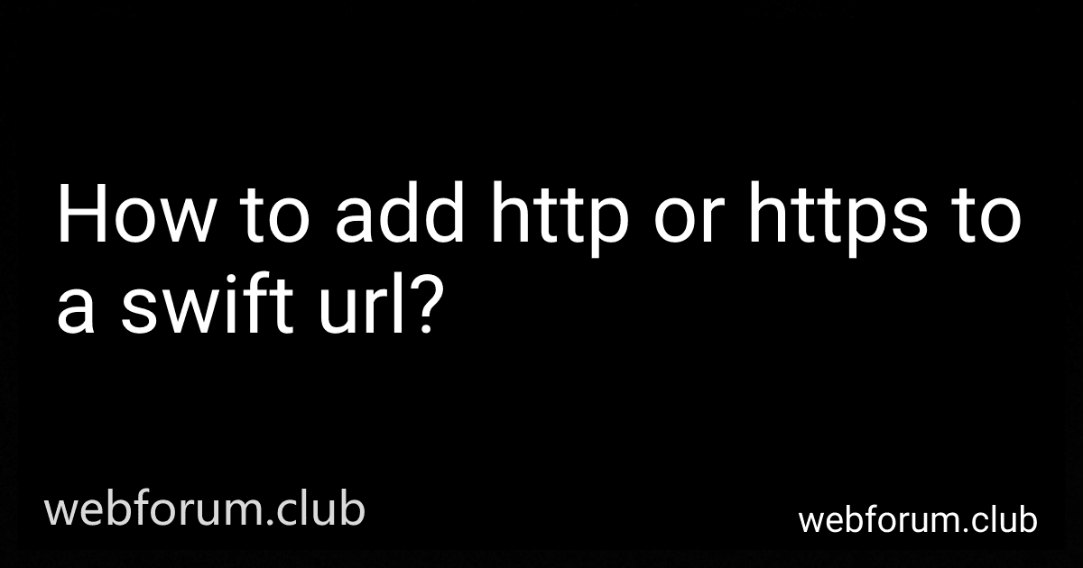 How to add http or https to a swift url? image