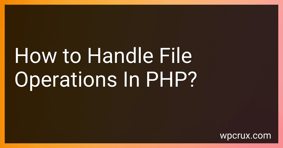 How to Handle File Operations In PHP? image