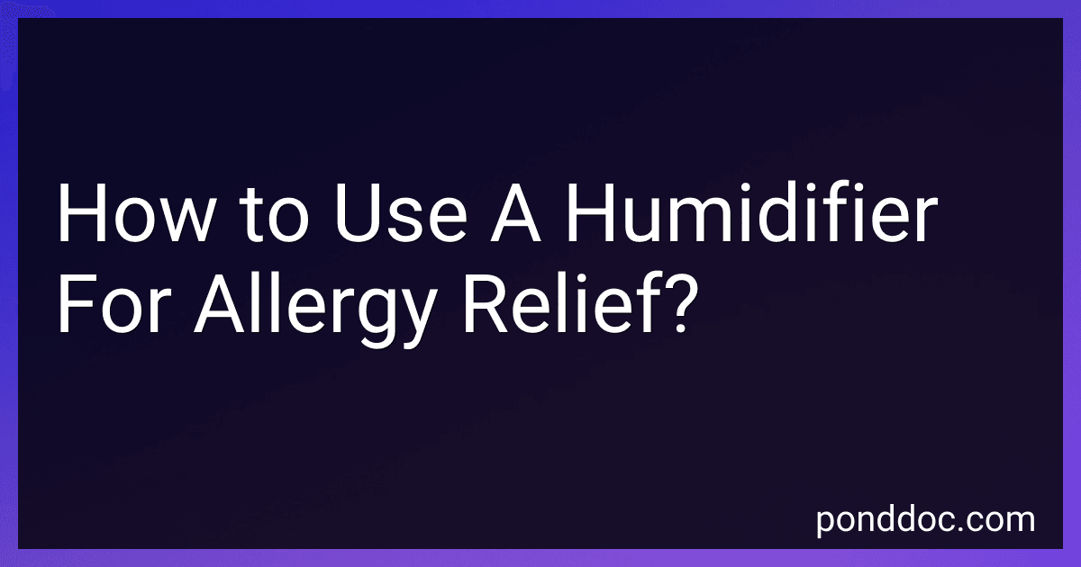 How to Use A Humidifier For Allergy Relief? image