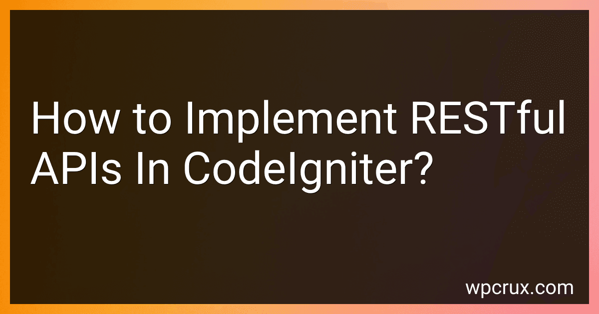 How to Implement RESTful APIs In CodeIgniter? image