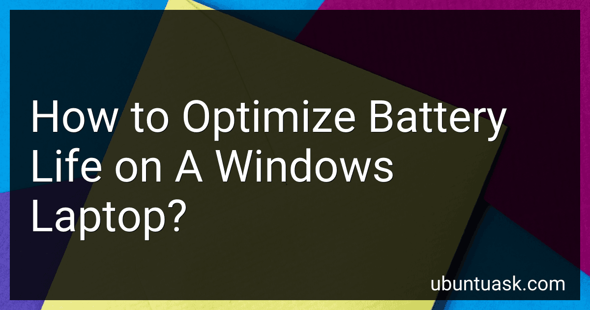 How to Optimize Battery Life on A Windows Laptop? image