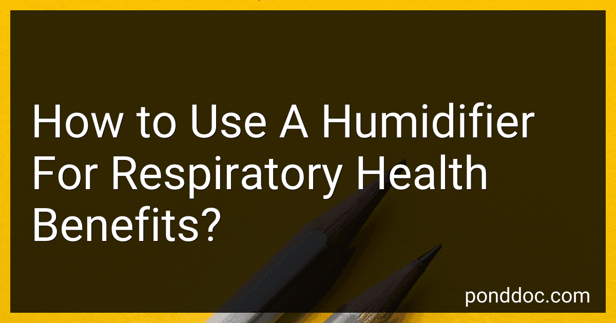 How to Use A Humidifier For Respiratory Health Benefits? image