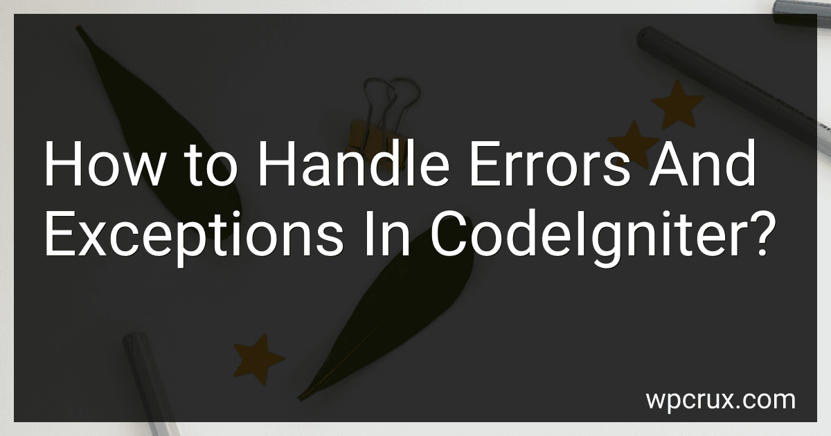 How to Handle Errors And Exceptions In CodeIgniter? image