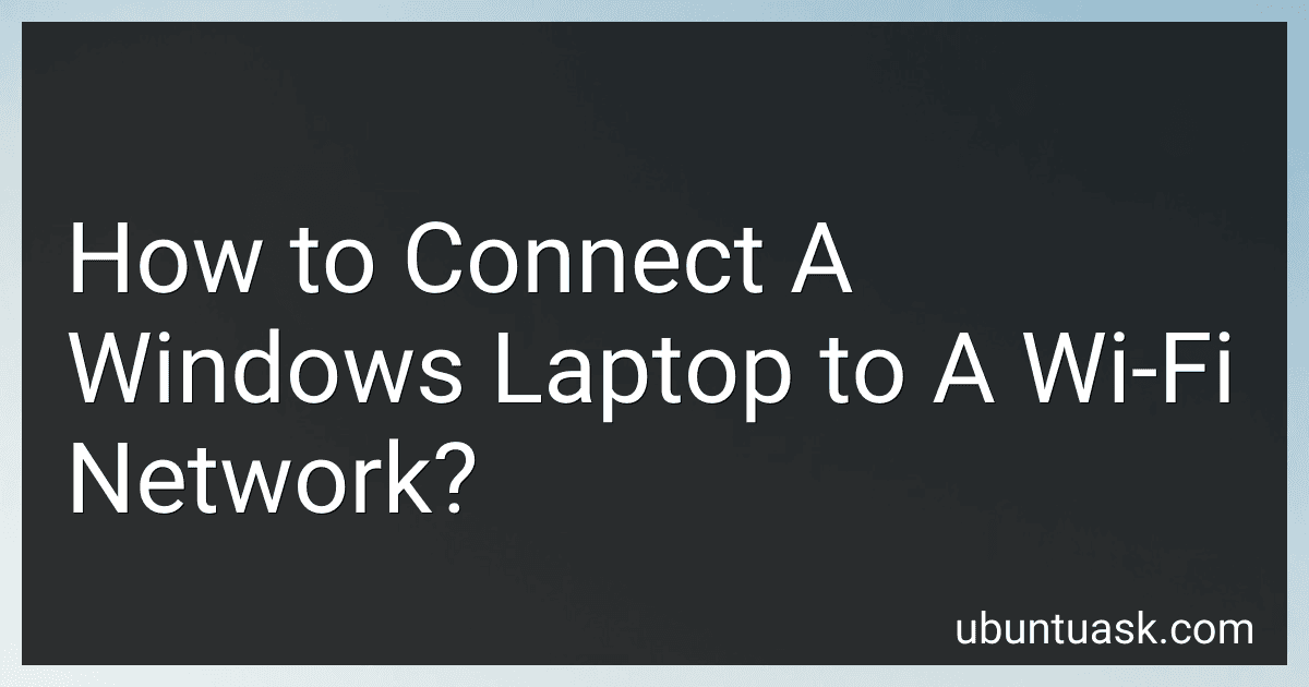 How to Connect A Windows Laptop to A Wi-Fi Network? image