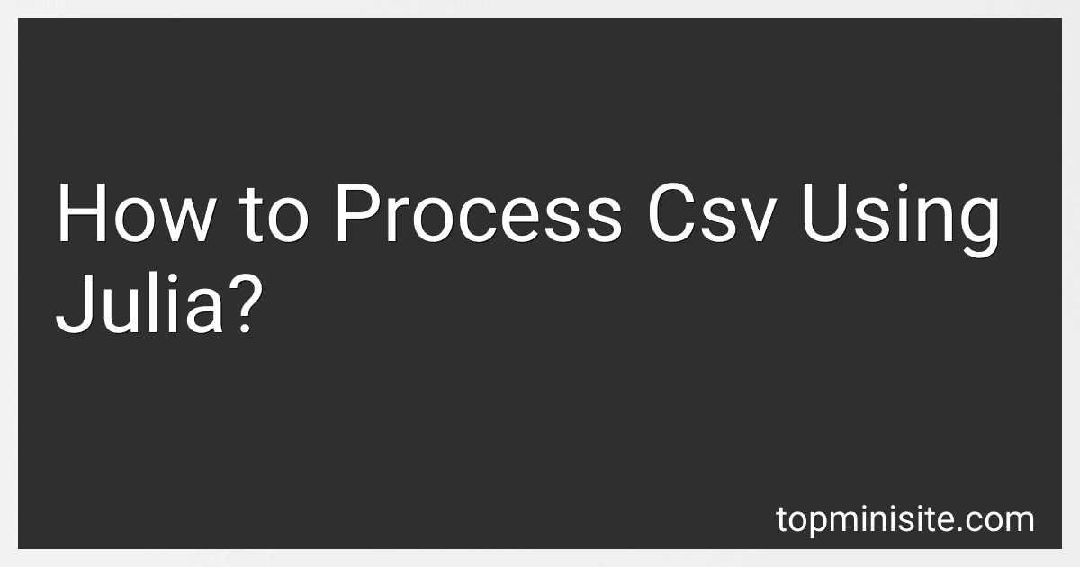 How to Process Csv Using Julia? image