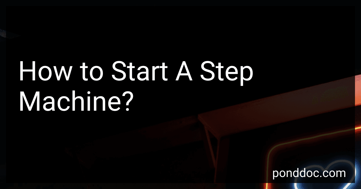 How to Start A Step Machine? image