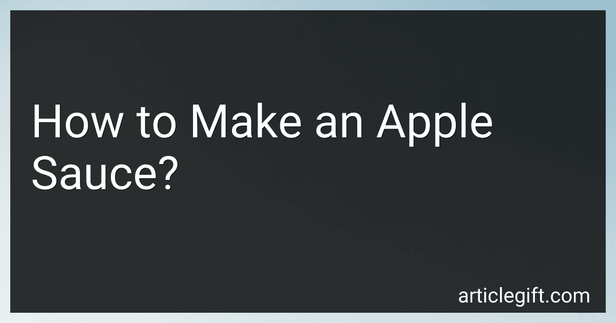 How to Make an Apple Sauce? preview