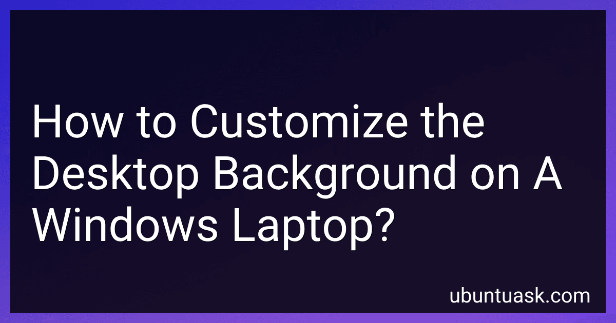 How to Customize the Desktop Background on A Windows Laptop? image